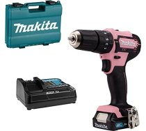 Makita cordless impact drill HP333DSAP, 12V (pink/black, Li-ion battery 2.0Ah, case) HP333DSAP