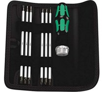 Wera Kraftform Kompakt Vario RA SB, bit set, 7 pieces (black/green, incl. plug-in handle with ratchet function) 05073665001