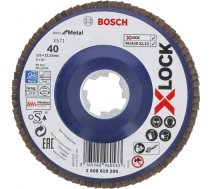 Bosch X-LOCK serrated lock washer X571 Best for Metal, O 125mm, grinding disc (K80, straight version) 2608619211