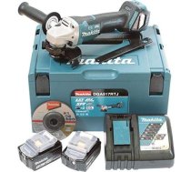 Makita DGA517RTJ, 18Volt (2x Li-ion baterijas 5.0Ah) leņķa slīpmašīna 0088381854078