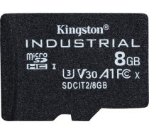 Kingston Industrial MicroSDHC 8 GB Class 10 UHS-I/U3 A1 V30 (SDCIT2/8GBSP) SDCIT2/8GBSP