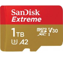 SanDisk Extreme MicroSDXC 1 TB Class 10 UHS-I/U3 A2 V30 (SDSQXAV-1T00-GN6MA) SDSQXAV-1T00-GN6MA