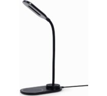 Galda lampa Gembird Desk Lamp with Wireless Charger Black TA-WPC10-LED-01