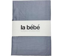 La Bebe™ Nursing La Bebe™ Cotton 60x120+12 cm Art.760414 Grafit Kokvilnas satins palags ar gumiju