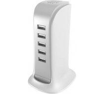 Dudao A5EU 5x USB charger + power cable (white) A5EU