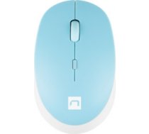 Natec Mouse Harrier 2 Wireless, White/Blue, Bluetooth NMY-1963