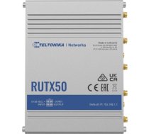 Teltonika INDUSTRIAL 5G ROUTER RUTX50 802.11ac, 867 Mbit/s, 10/100/1000 Mbps Mbit/s, Ethernet LAN (RJ-45) ports 5, Mesh Support Yes, MU-MiMO Yes, 5G, Antenna type Internal RUTX50000000