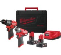 Milwaukee M12 FPP2E2-402X Instrumentu komplekts 12V (2x4.0Ah) 4933480594