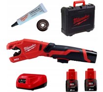 Milwaukee M12 PCSS-202C Akumulatora cauruļu griezējs 12V (2x2.0Ah) 4933479242