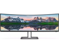 Philips SuperWide Curved LCD display 498P9Z/00 48.8 ", VA, Dual QHD, 5120 x 1440, 32:9, 4 ms, 550 cd/m², 165 Hz 498P9Z/00
