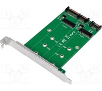 LOGILINK PC0086 2x SATA to 2x M.2 SATA SSD Adapter PC0086