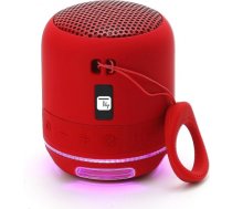TECHLY Wireless Portable Speaker with Speakerphone and LED Lights Red 363647