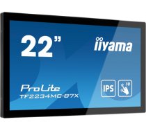 IIYAMA TF2234MC-B7X 21.5inch IPS 1920x1080 10 Point Touch Anti-Fingerprint 1000:1 305cd/m2 8ms HDMI DP VGA USB Touch Interface TF2234MC-B7X