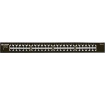 NETGEAR GS348 Unmanaged Gigabit Ethernet (10/100/1000) 1U Black GS348-100EUS