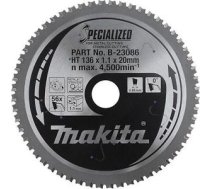Griešanas disks metālam Makita; 136x1,1x20,0 mm; Z56; 0° B-23086