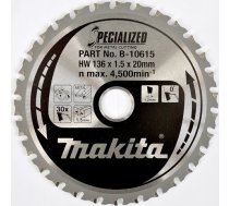 Griešanas disks metālam Makita; 136x1,5x20,0 mm; Z30; 0° B-10615