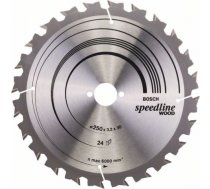 Griešanas disks kokam Bosch SPEEDLINE WOOD; 250x3,2x30,0 mm; Z24; 15° 2608640680