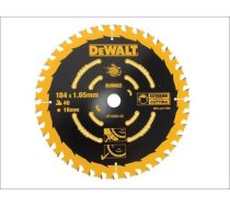 Griešanas disks kokam DeWalt; 184x1,65x16,0 mm; Z40; 20° DT10303-QZ