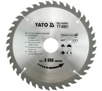 Griešanas disks kokam Yato YT-6061; 184x3,2x30 mm; Z40 Y*YT-6061