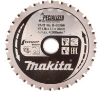 Griešanas disks metālam Makita Efficut Metal; 136x1,1x20 mm; Z30; 0° B-69266