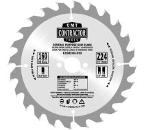 Griešanas disks kokam CMT Contractor; 85x15x1,1 mm; Z24; 12° K02403