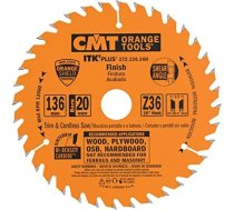 Griešanas disks kokam CMT 272; 136x1,5x20: Z36; 18° 272.136.36H
