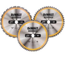Griešanas disks kokam DeWalt DT1964-QZ; 24T; 48T; 60T; 305 mm; 3 gab. DT1964-QZ