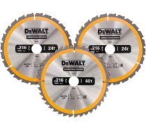 Griešanas disks kokam DeWalt DT1963; 250 mm; 2x24T; 1x48T; 3 gab. DT1963-QZ