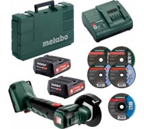 Leņķa slīpmašīna Metabo POWERMAXX CC 12 BL; 12 V; 2x2,0 Ah akum.; ar piederumiem 600348500