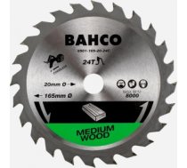 Griešanas disks kokam Bahco 8501; 165x20x10/16 mm; Z24; 18° 8501-165-20-24CBAHCO