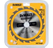 Griešanas disks kokam DeWalt Construction; 190x30 mm; Z18 DT1943-QZ