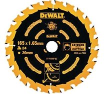 Griešanas disks kokam DeWalt; 165x1,65x20,0 mm; Z24; 18° DT10300-QZ