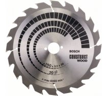 Griešanas disks kokam Bosch CONSTRUCT WOOD; 250x3,2x30,0 mm; Z20; 15° 2608641774