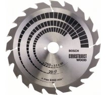 Griešanas disks kokam Bosch CONSTRUCT WOOD; 250x3,2x30,0 mm; Z20; 15° 2608641774