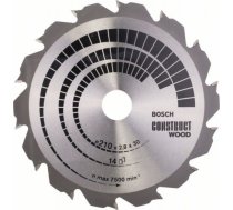 Griešanas disks kokam Bosch CONSTRUCT WOOD; 210x2,8x30,0 mm; Z14; 12° 2608640634