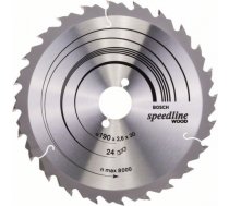 Griešanas disks kokam Bosch SPEEDLINE WOOD; 190x2,6x30,0 mm; Z24; 15° 2608640801