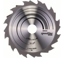 Griešanas disks kokam Bosch SPEEDLINE WOOD; 190x2,6x30,0 mm; Z12; 15° 2608640800