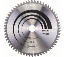 Griešanas disks kokam Bosch OPTILINE WOOD; 250x3,2x30,0 mm; Z60; -5° 2608640644