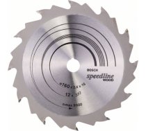Griešanas disks kokam Bosch SPEEDLINE WOOD; 160x2,4x16,0 mm; Z12; 15° 2608640784