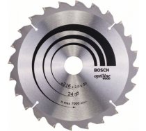 Griešanas disks kokam Bosch OPTILINE WOOD; 216x2x30,0 mm; Z24; -5° 2608640431