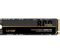 Lexar NM800 PRO with Heatsink 1TB SSD form factor M.2 2280, SSD interface M.2 NVMe 1.4, Write speed 6300 MB/s, Read speed 7500 MB/s ‎LNM800P001T-RN8NG