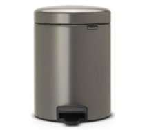 Brabantia atkritumu tvertne ar pedāli NewIcon, 5l, platinum 22112683