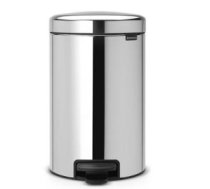 Brabantia atkritumu tvertne ar pedāli NewIcon, 12l, brilliant steel 22113581