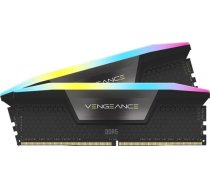 Corsair DDR5 32GB - 5600 - CL - 40 - Dual-Kit - DIMM - CMH32GX5M2B5600C40K, Vengeance RGB, XMP, black CMH32GX5M2B5600C40K