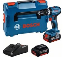 Bosch Cordless Impact Drill GSB 18V-45 Professional, 18V (blue/black, 2x Li-Ion battery 3.0Ah, in L-BOXX) 06019K3305