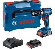 Bosch Cordless Impact Drill GSB 18V-45 Professional, 18V (blue/black, 2x Li-Ion battery 2.0Ah, in L-BOXX) 06019K3303