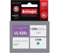 Activejet AB-525CN ink for Brother printer; Brother LC525C replacement; Supreme; 15 ml; cyan AB-525CN
