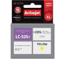 Activejet AB-525YN ink for Brother printer; Brother LC525Y replacement; Supreme; 15 ml; yellow AB-525YN