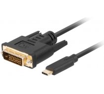 Lanberg CA-CMDV-10CU-0018-BK video cable adapter 1.8 m USB Type-C DVI-D Black CA-CMDV-10CU-0018-BK