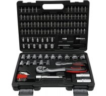 Bgs Technic BGS Diy 15120 uzgriežņu atslēgu komplekts, viļņa profila piedziņa 6,3 mm (1/4 collas) / 12,5 mm (1/2 collas) 115 gab. 15120